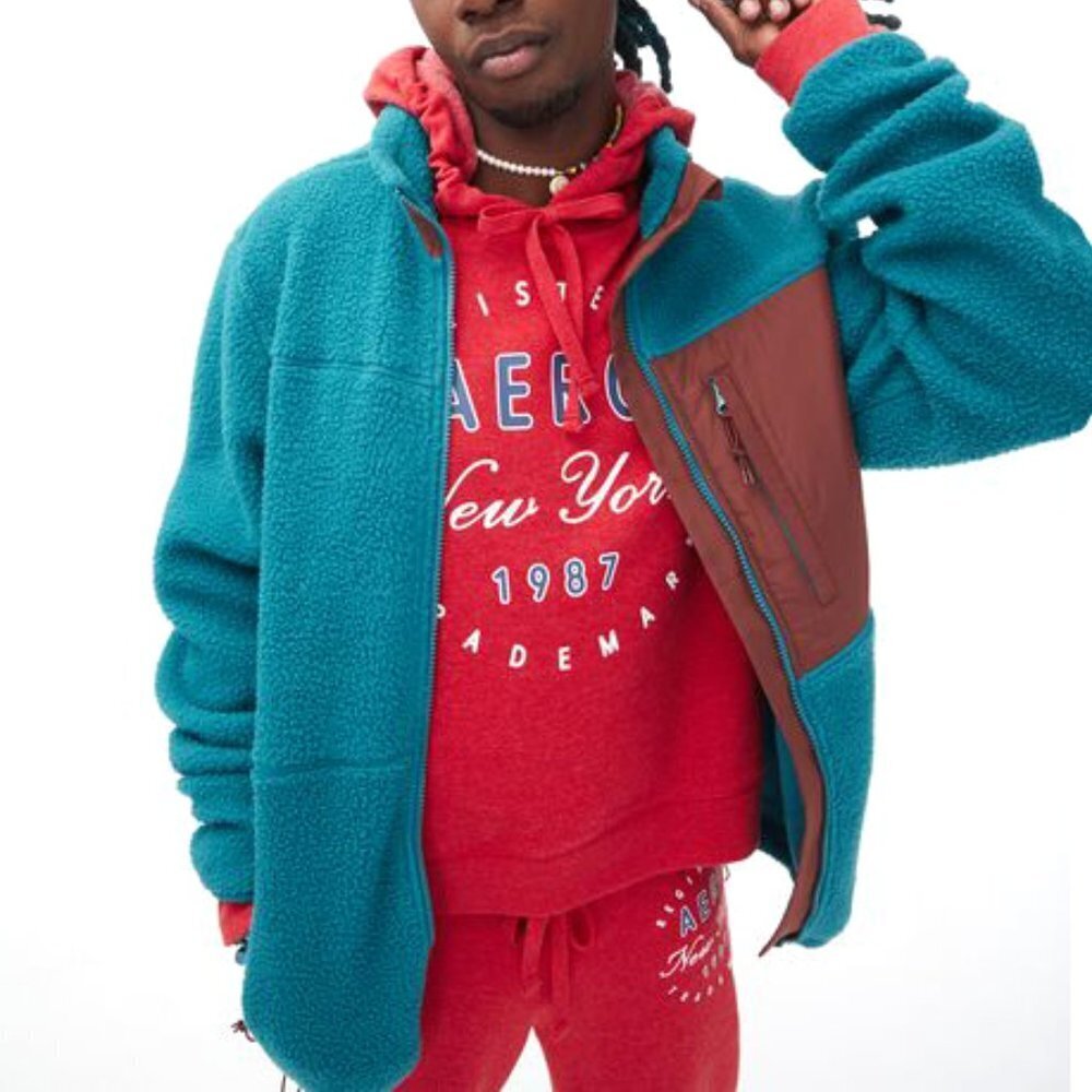 Colorblocked Sherpa Jacket